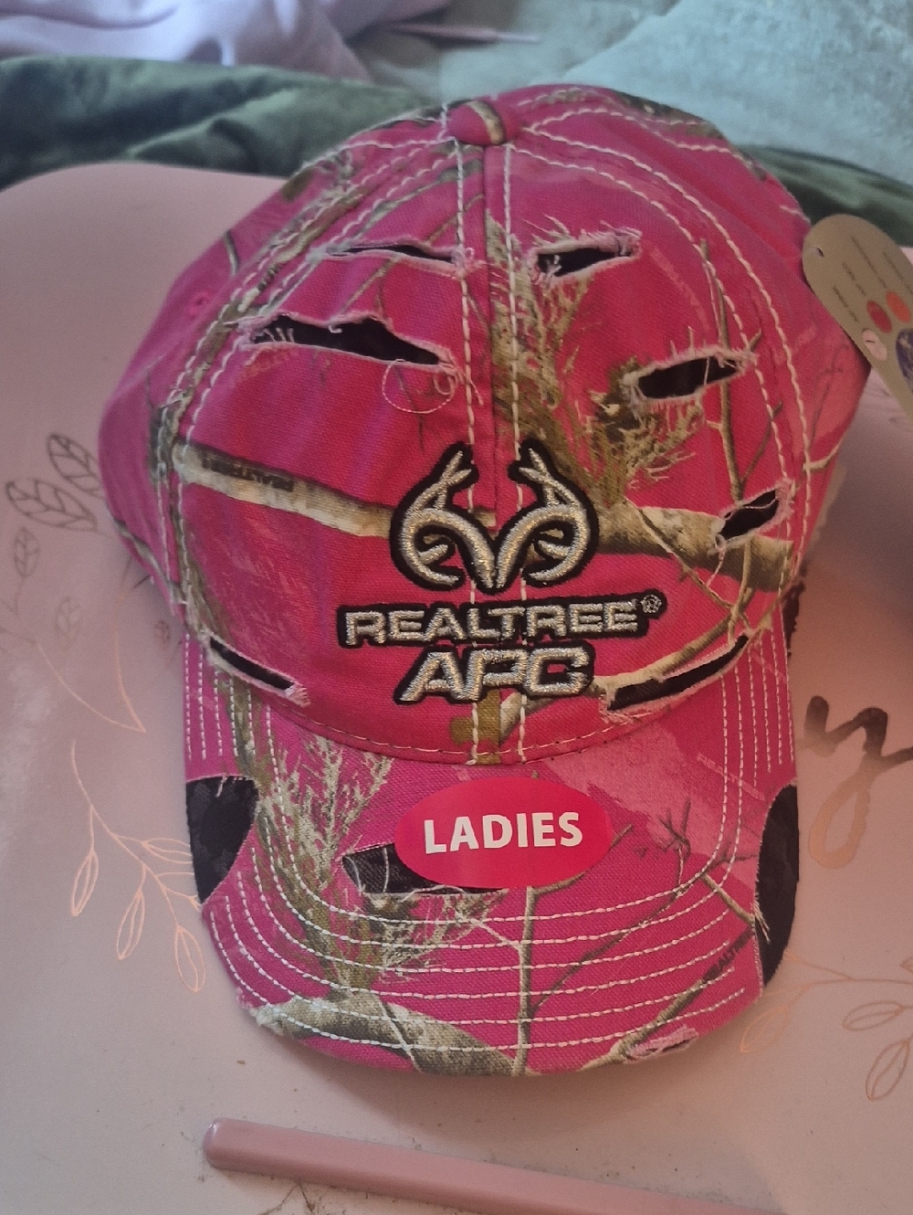 Realtree Pink Camo Ladies Baseball Hat